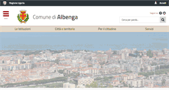 Desktop Screenshot of comune.albenga.sv.it